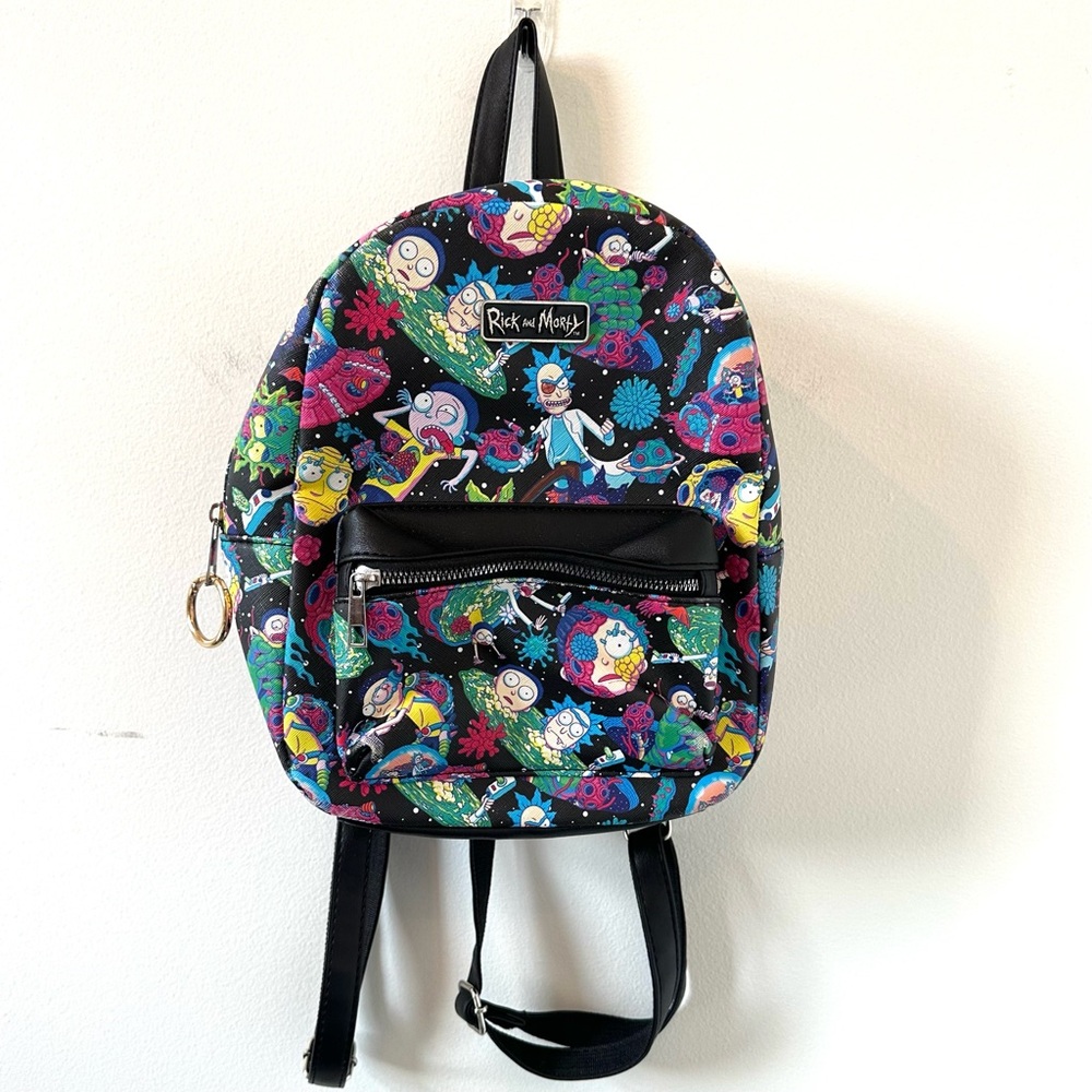 Rick and Morty Bioworld black Mimi backpack